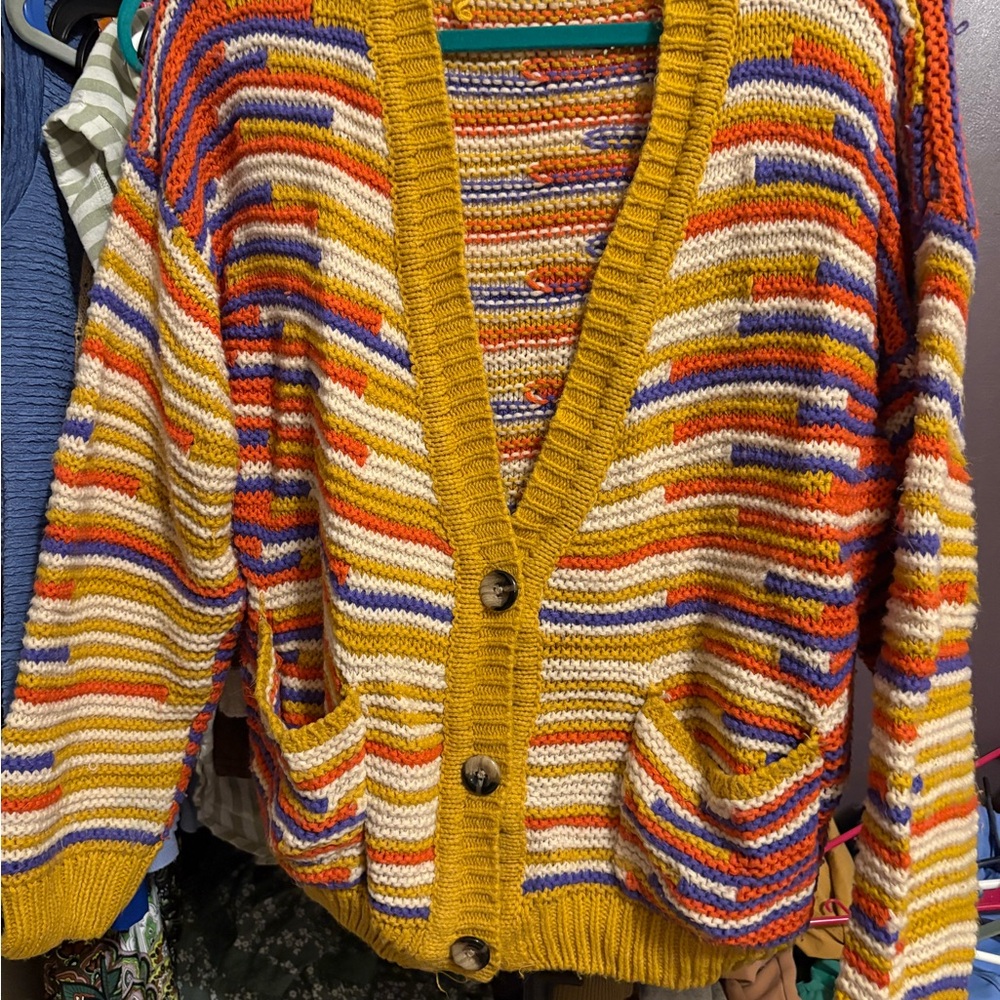 Maurices Colorful Striped Cardigan